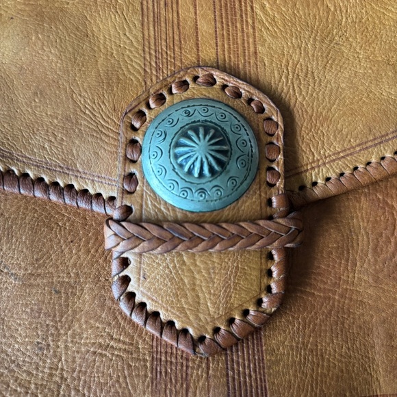 Vintage leather letter pouch - Picture 2 of 13